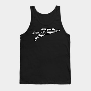 Swimming silhouette style of FLAG art Tank Top
